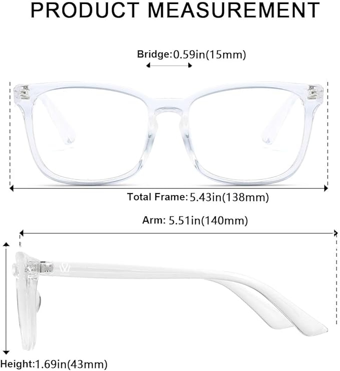 Showday Transparent Eyeglass For Women and Men